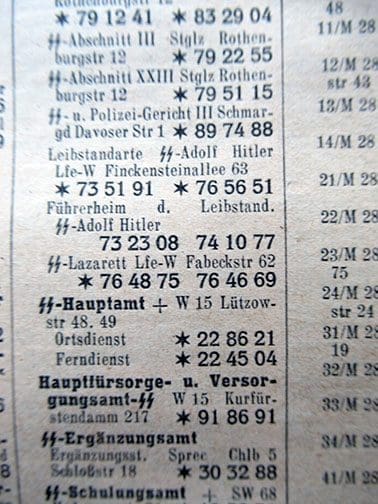 1941 Berlin phonebook 0921 Sta 8