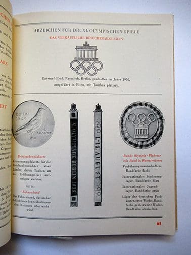 1936 Official Olympia guide 1021 Sta 4