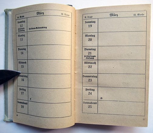 1944 LW Kalender 1021 Sta 3