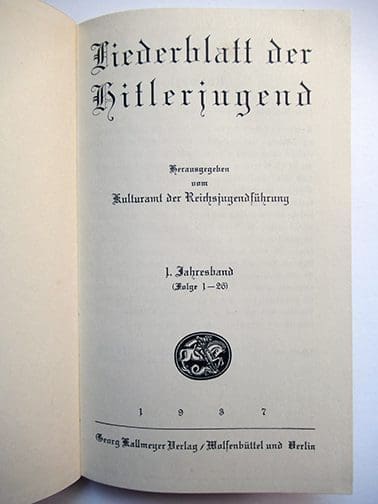Liederblatt HJ 1021 Sta 2