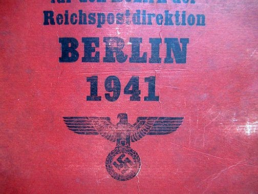 1941 and 1943 Berlin phonebook 1121 Sta 3