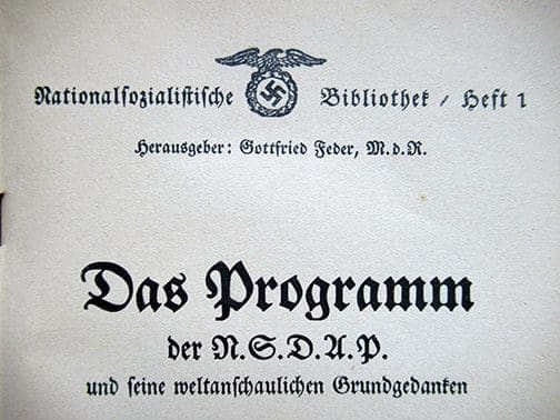Programm NSDAP 1121 Sta 4