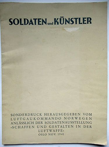 1941 Soldaten Kuenstler Oslo 0122 Sta 1