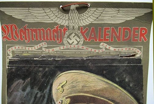 1939 Wehrmacht Kalender 0422 Sta 2