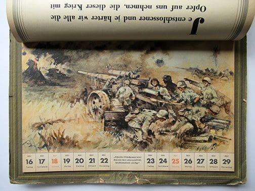 1943 Heer wall calendar 0522 Sta 5