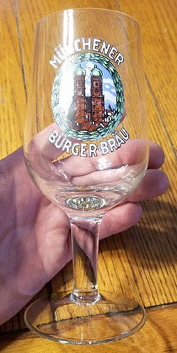 Burgerbrau beer glass 0722 Pi 3