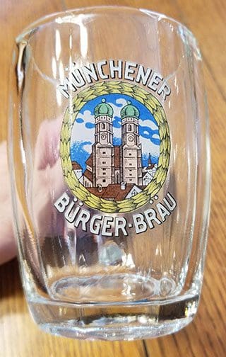 Burgerbrau beer glass II 0722 Pi 2