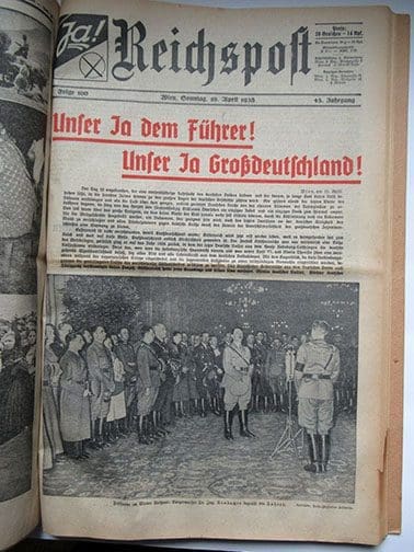 1938 bound Reichspost 1022 Sta 1a