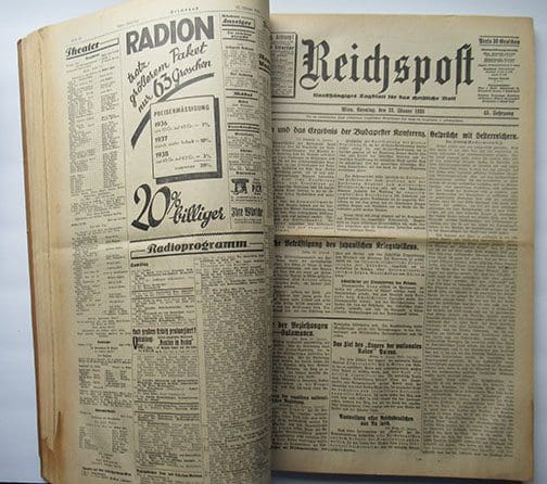 1938 bound Reichspost 1022 Sta 7