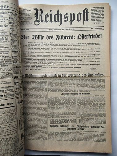 1938 bound Reichspost 1022 Sta 8