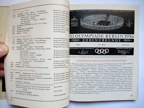 1936 Olympia guide 1222 Sta 7