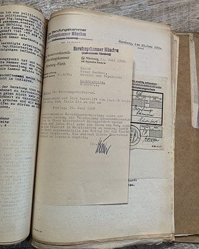 SS Nuremberg Trial file 1122 TD 11