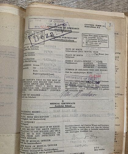 SS Nuremberg Trial file 1122 TD 12
