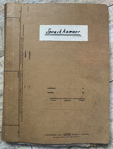 SS Nuremberg Trial file 1122 TD 2