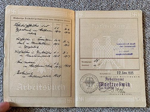 NSDAP Documents 0123 TD 14
