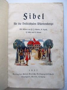 1937 Fibel Wurttemb 0223 Sta 1