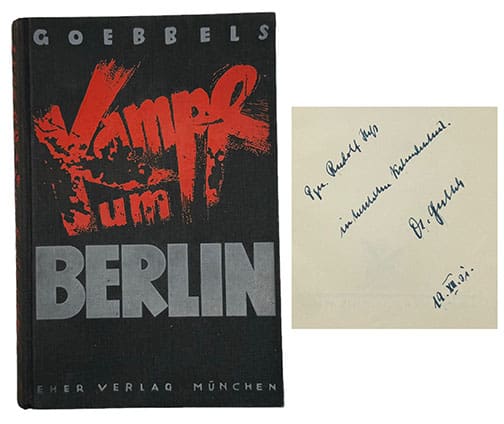 Goebbels signed 1223 AL 1