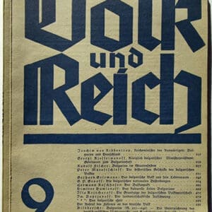 Volk und Reich 1