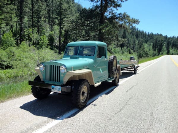 1948 WILLYS PICKUP FRAME UP RESTORATION & MATCHING BOAT - Image 7