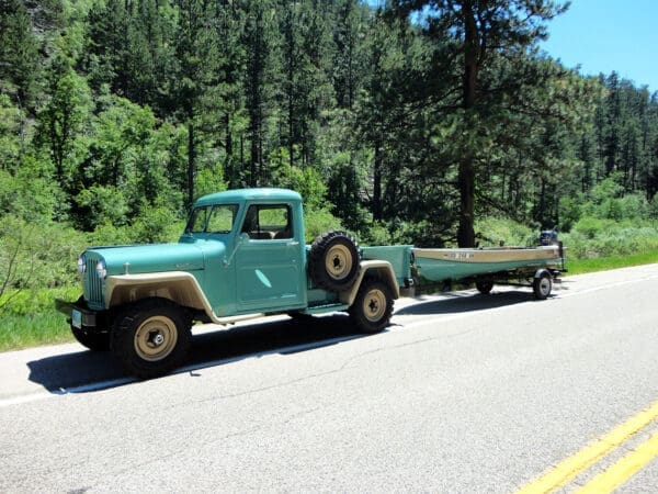 1948 WILLYS PICKUP FRAME UP RESTORATION & MATCHING BOAT - Image 8