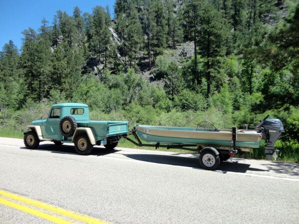 1948 WILLYS PICKUP FRAME UP RESTORATION & MATCHING BOAT - Image 9