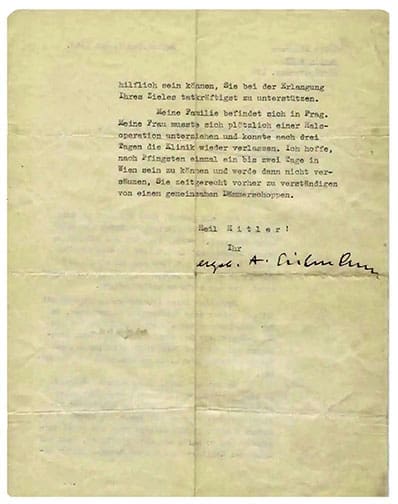 A Eichmann signed 1225 AL 2
