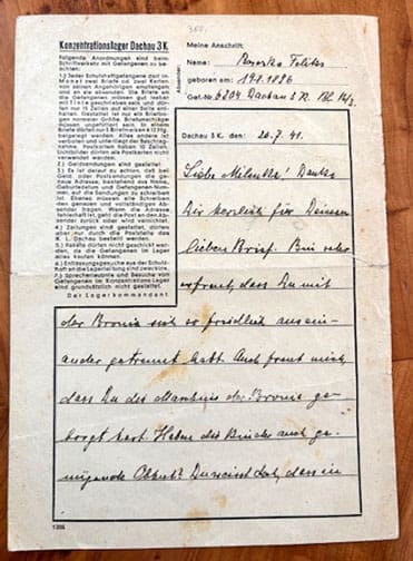 Dachau letter 0426 LF 1
