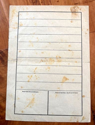 Dachau letter 0426 LF 5