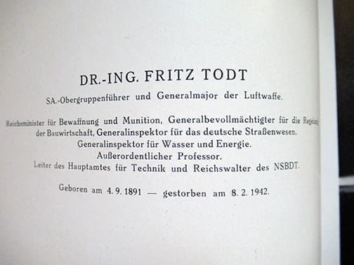 Fritz Todt 0726 3