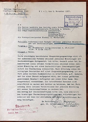 Gestapo order 0726 LF 1